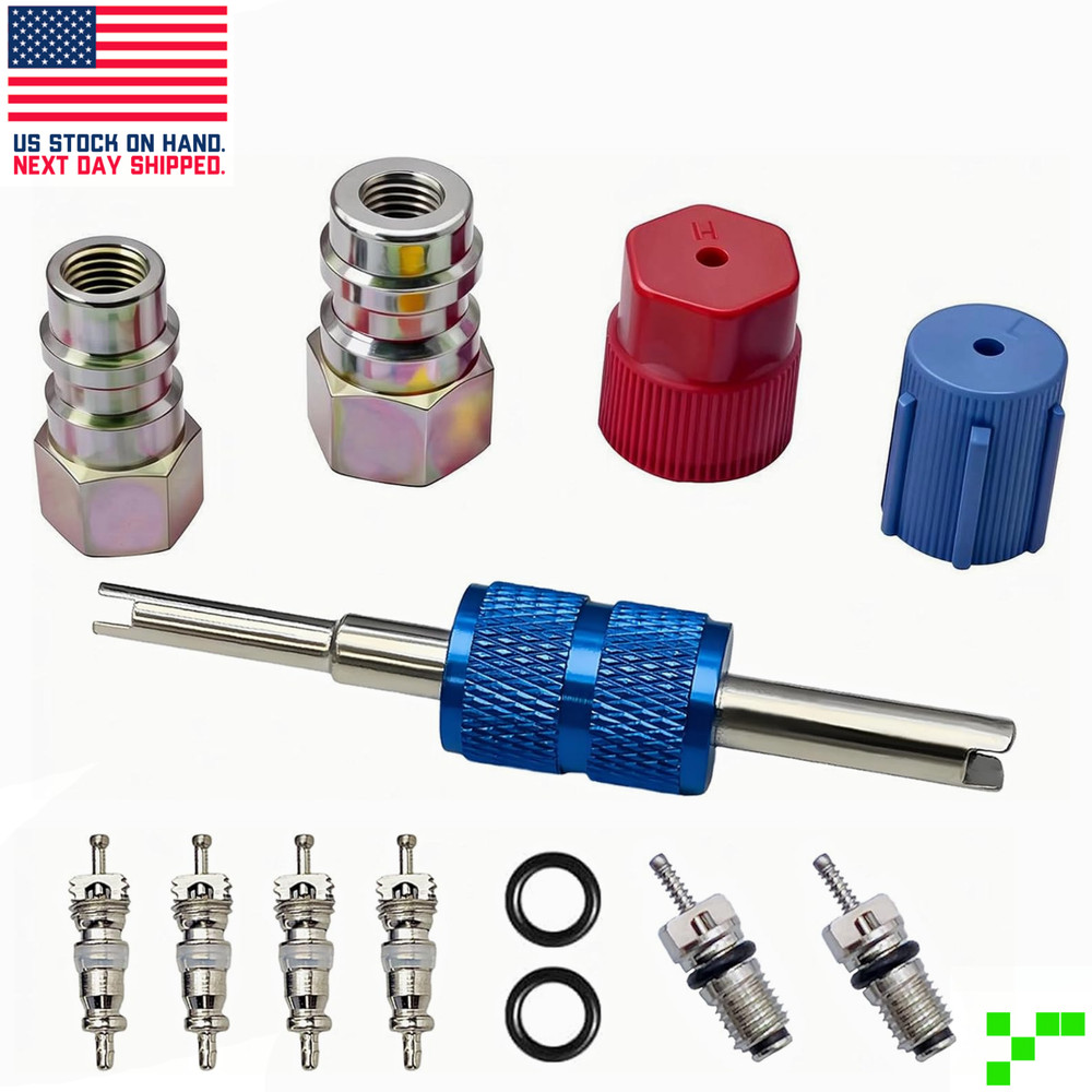R12 to R134A AC Retrofit Fitting Adapter Kit, Conversion Adapter