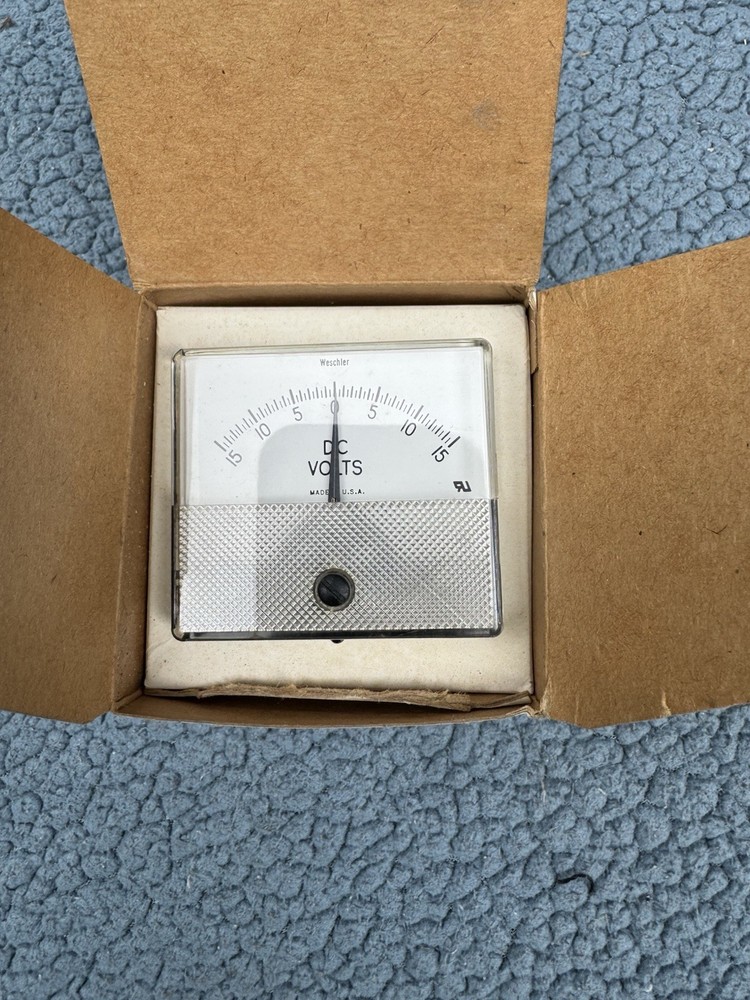 Weschler brand DC Voltmeter