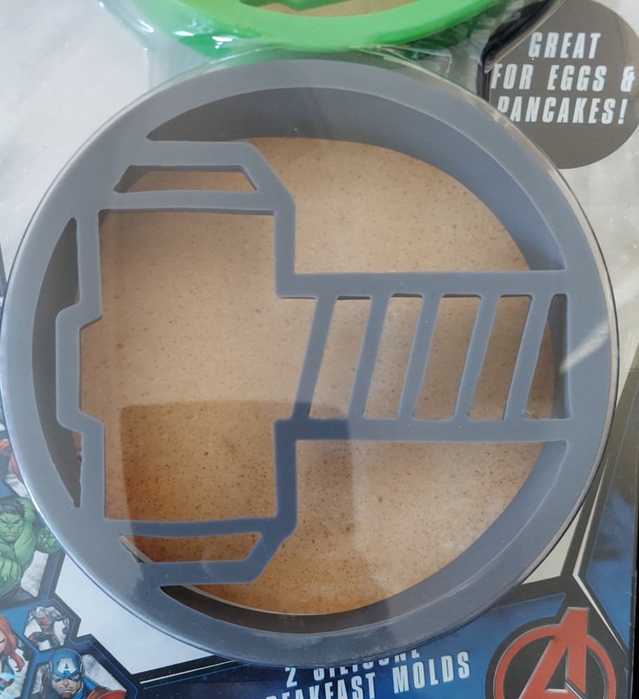 Marvel Avengers Thor Incredible Hulk Reusable Silicone Pancake Breakfast Molds