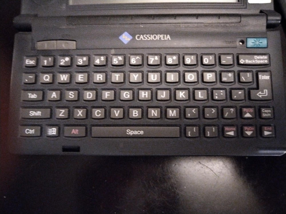 Vintage PDA Pocket Computer Casio Cassiopeia A-11A on Windows CE 2.0