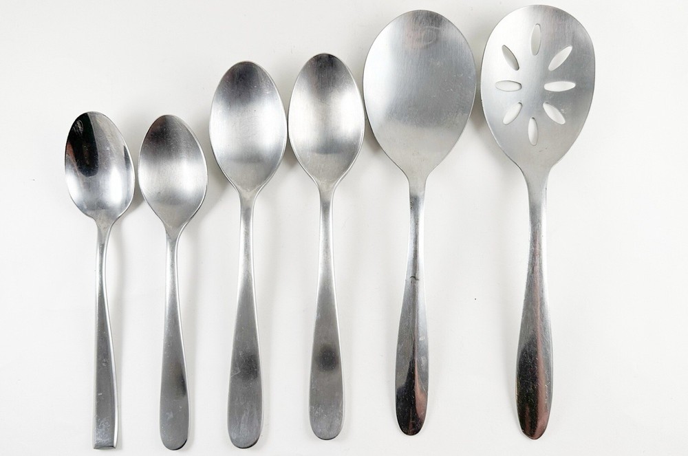 Vintage Cambridge Stainless Flatware Serving 6 Pieces Spoons Various Designs