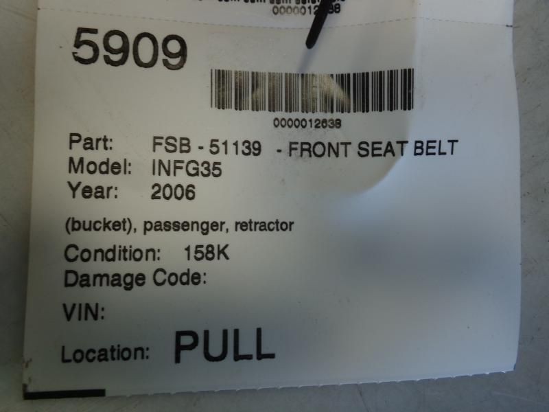 G35 2006 Misc. Parts 7968391