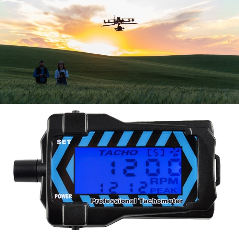 Handheld Optoelectronic Digital Display Tachometer Reliable Speed Meter
