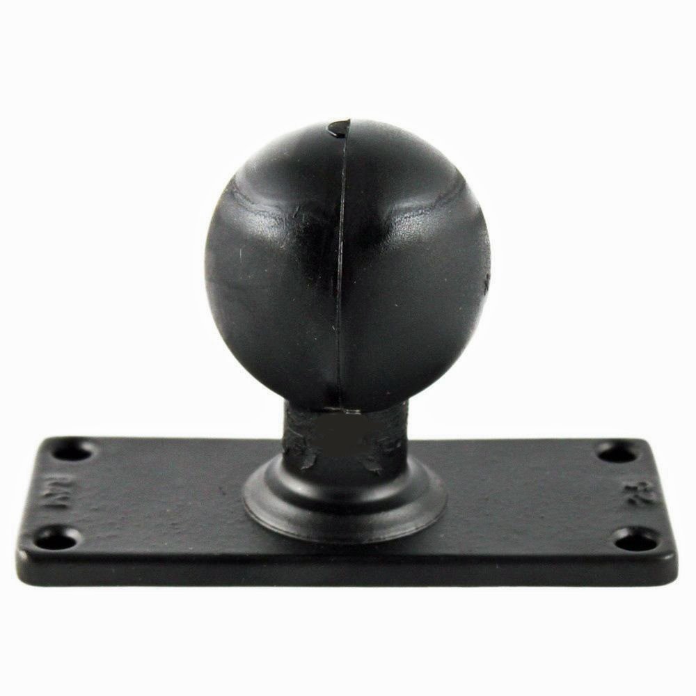 RAM Mount 2" x 5" Rectangular Aluminum Base w/ 2.25" Rubber Ball - RAM-D-202U-25