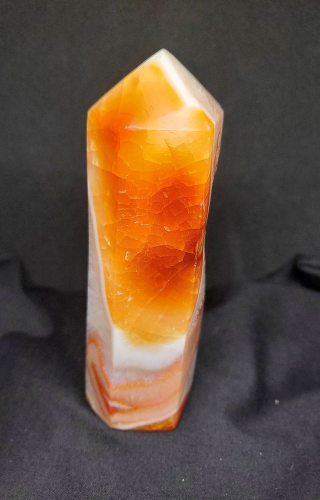Druzy Carnelian Point Tower 4.5"