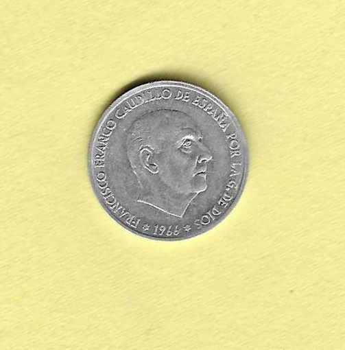 1966 Spain 50 Centimos