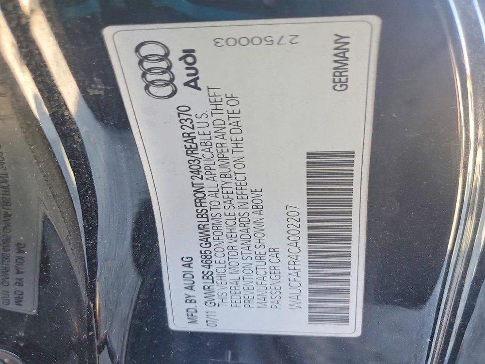 AUDI A5 2012 High Mounted Stop Light 5585765