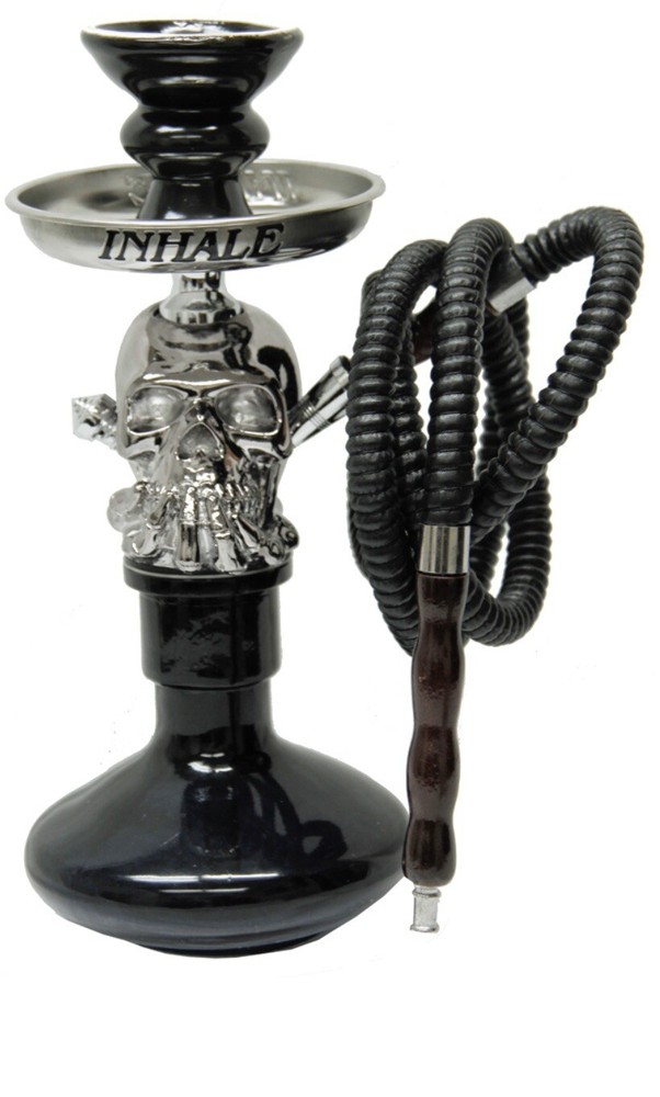 12INCH HIGH PATENTED INHALE SKULL HOOKAH WITH INTERLOCK SYSTEM