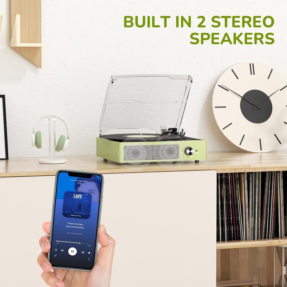 Vintage Vinyl Record Player Bluetooth Speakers