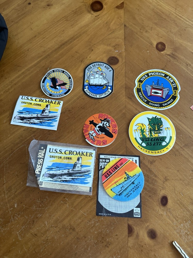 US NAVY STICKER N Patch LOT (10 TOTAL)