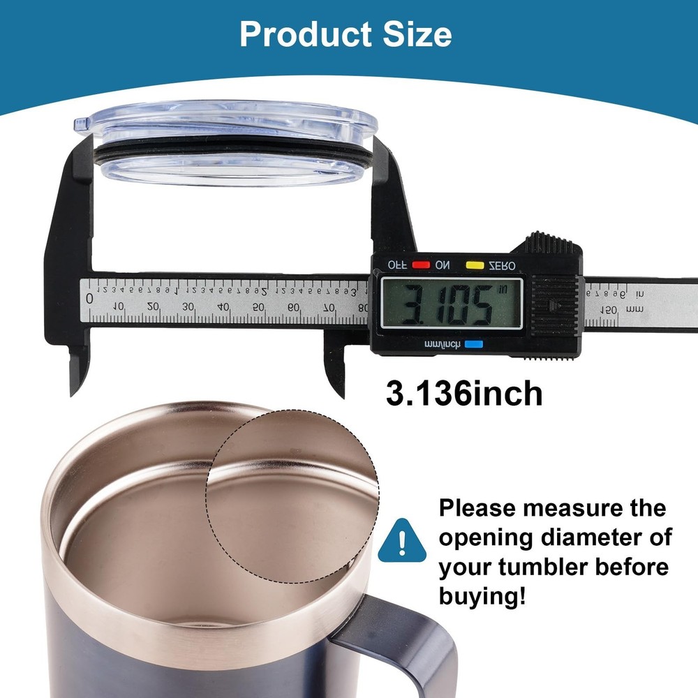 Replacement Lids Compatible with Stanley 12 oz & 24oz Camp Mug, 2Pa... Fast Ship