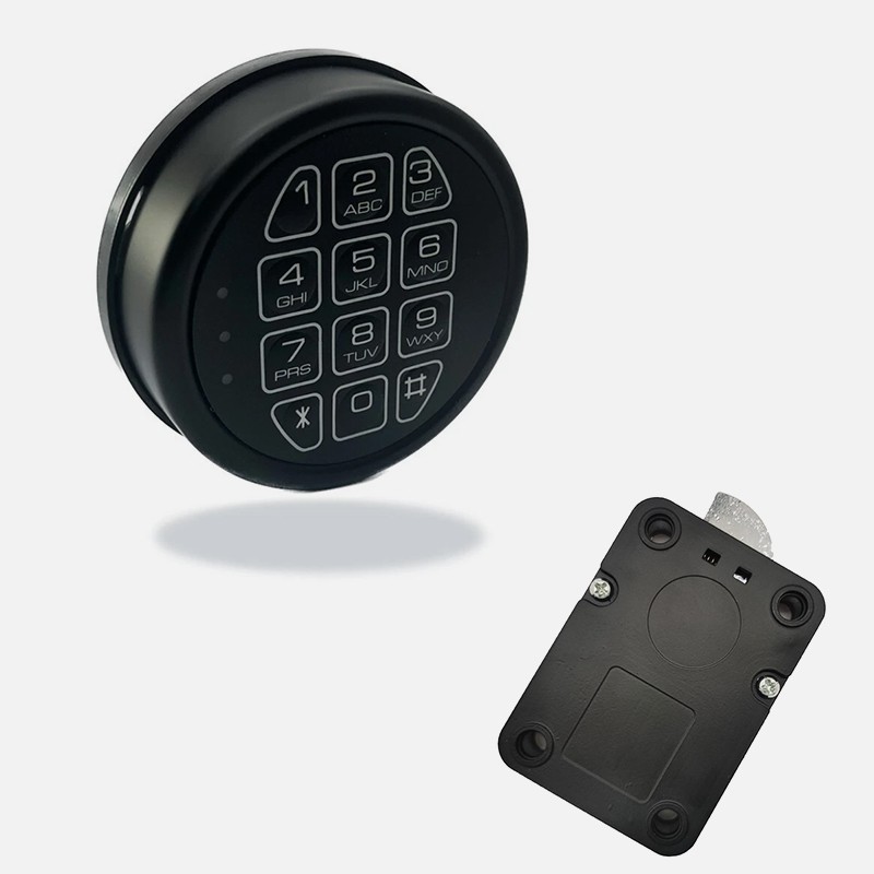 Stack on Gun Safe Lock Replacement with Swing Bolt Lock Fireproof Chrome Keypad