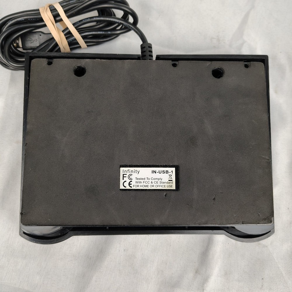 Infinity Foot Pedal Control Switch 3-Function IN-USB-1 Tested