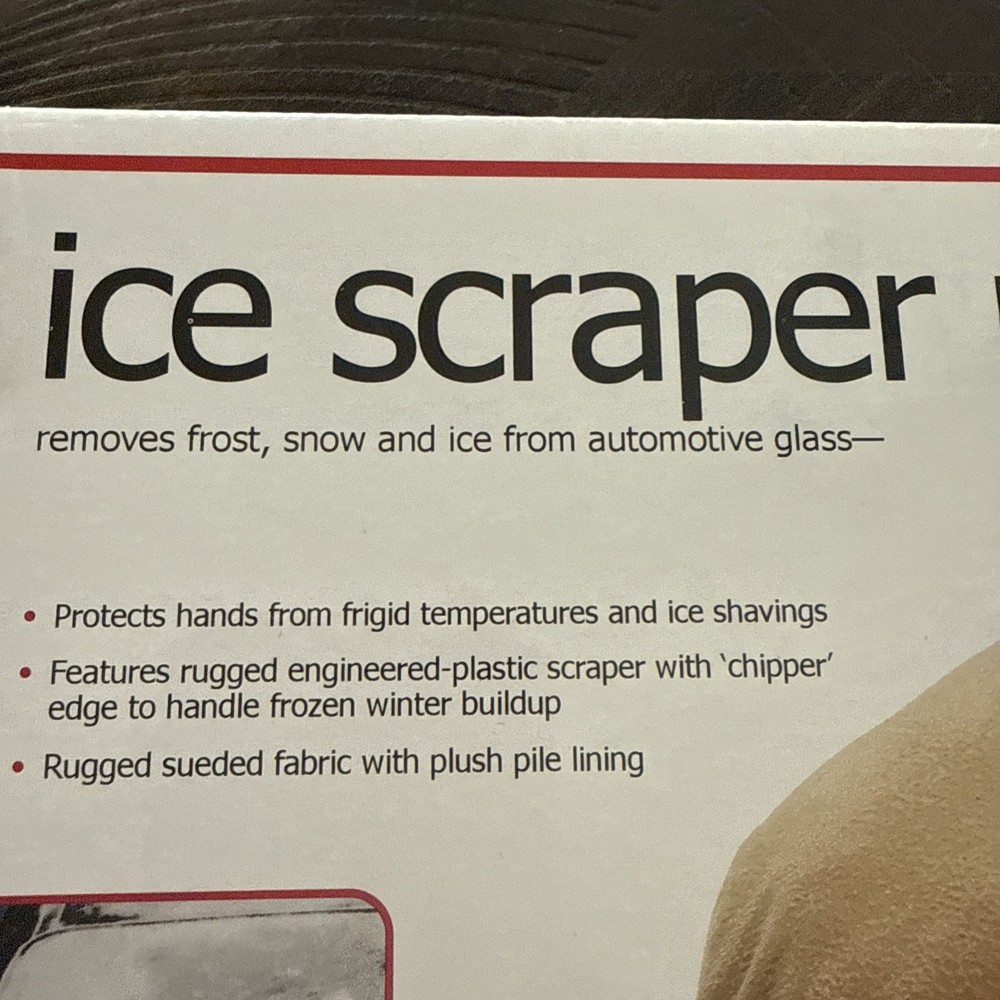 Windshield Car Ice Scraper Mitt NIB