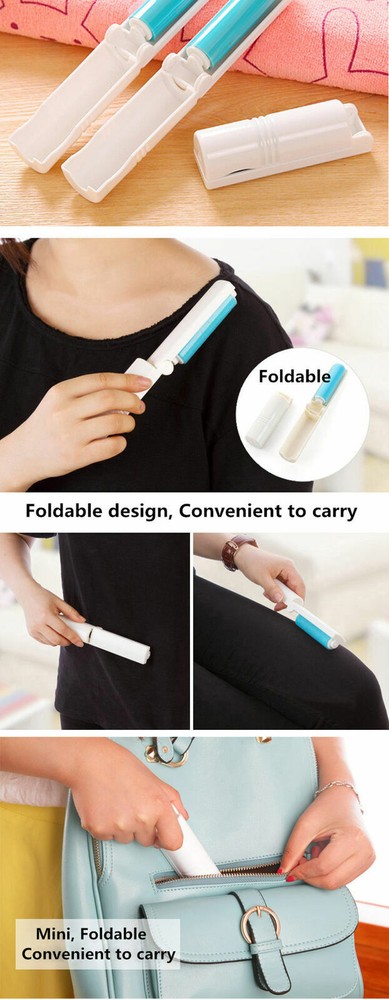 Sticky Dust Lint Roller Portable Folding Washable Portable