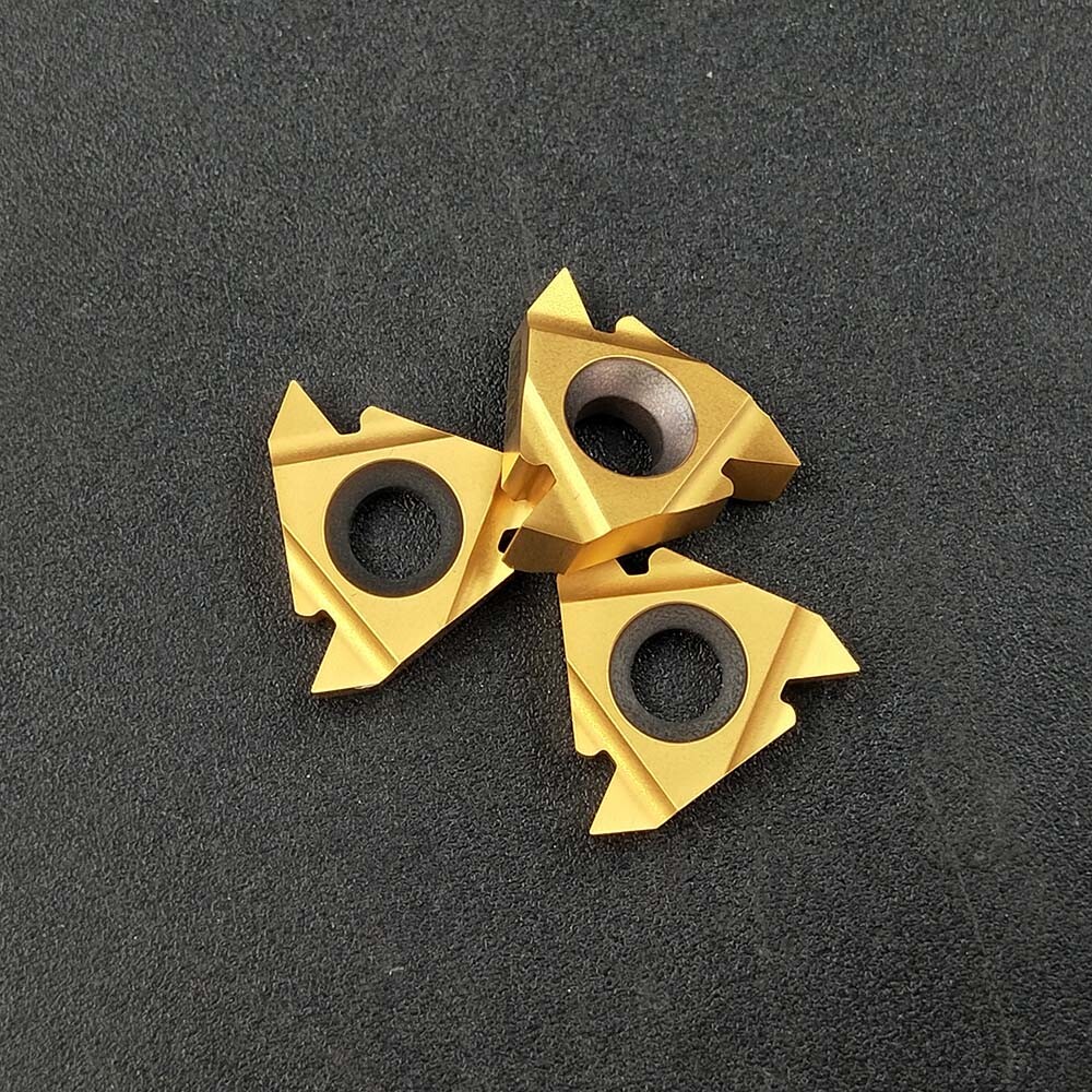 10pc 16ER-AG60 External Thread Carbide Inserts Blade For Lathe Turning Tool Set