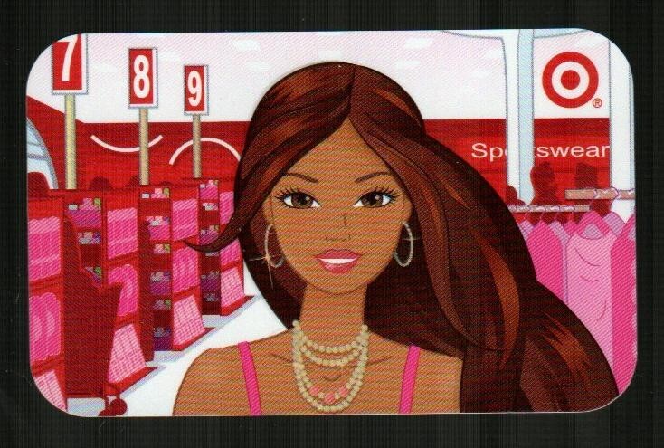 TARGET Brunette Barbie ( 2009 ) Gift Card ( $0 )