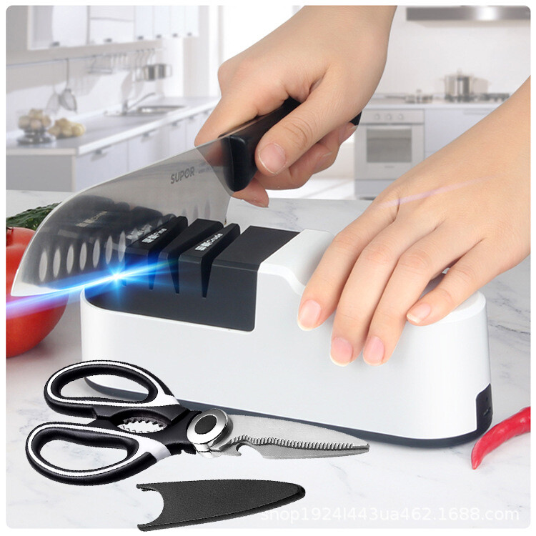 5 in 1 USB Electric Knife Sharpener Tool Machine Drill Knives Scissors Grinder