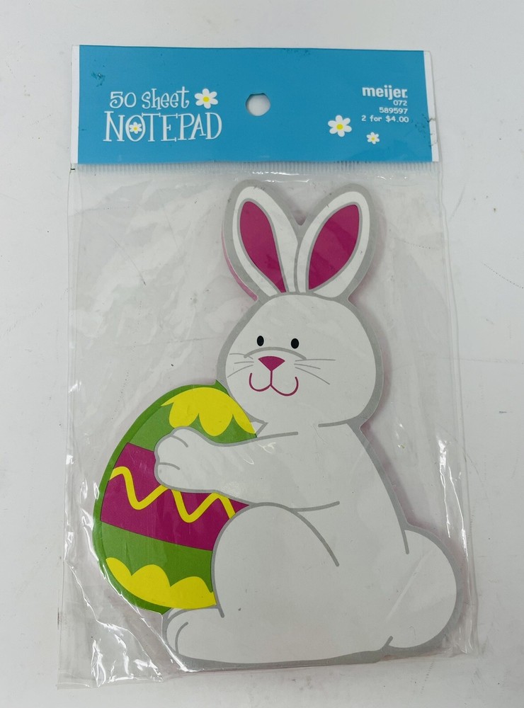 New Easter Bunny Notepad 50 Sheets