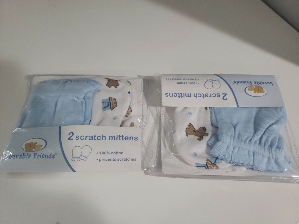 Lavable  Friends 2 Package The 2 Scratch Mittens 100% Cotton
