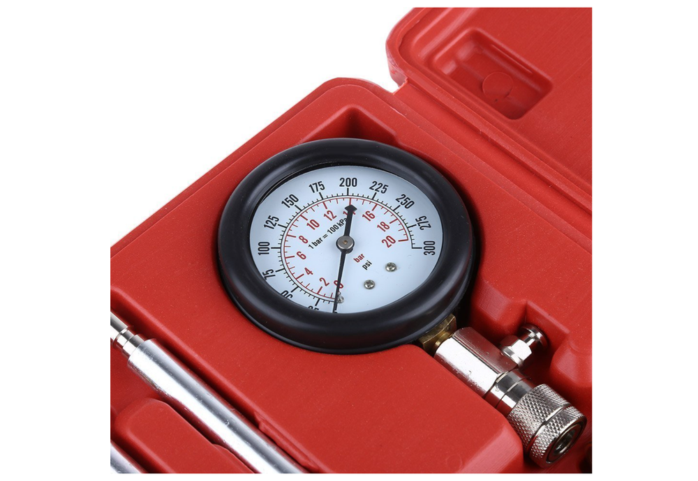 Compression Gauge Test Set for Engine Cylinders Diagnostic Tester with 5 Adapter