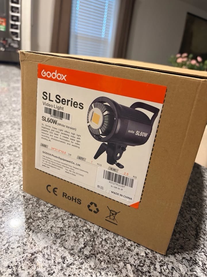 Godox Series SL-60W Video Light Daylight Studio Continuous LED, White