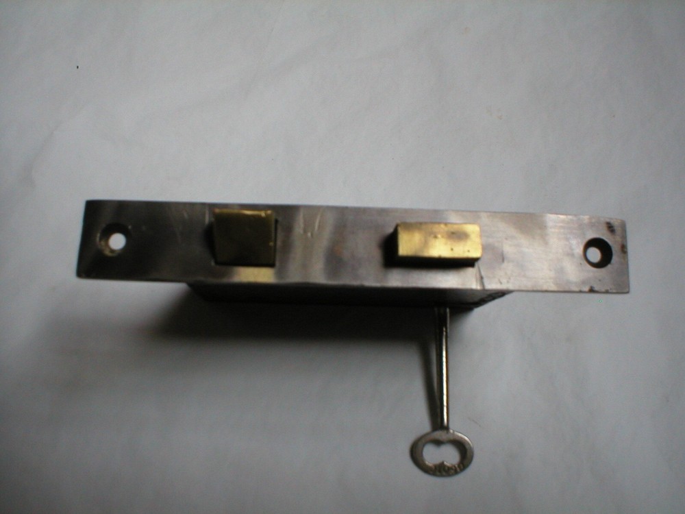 Antique Large Mortise Lock with Unique Decorative Case