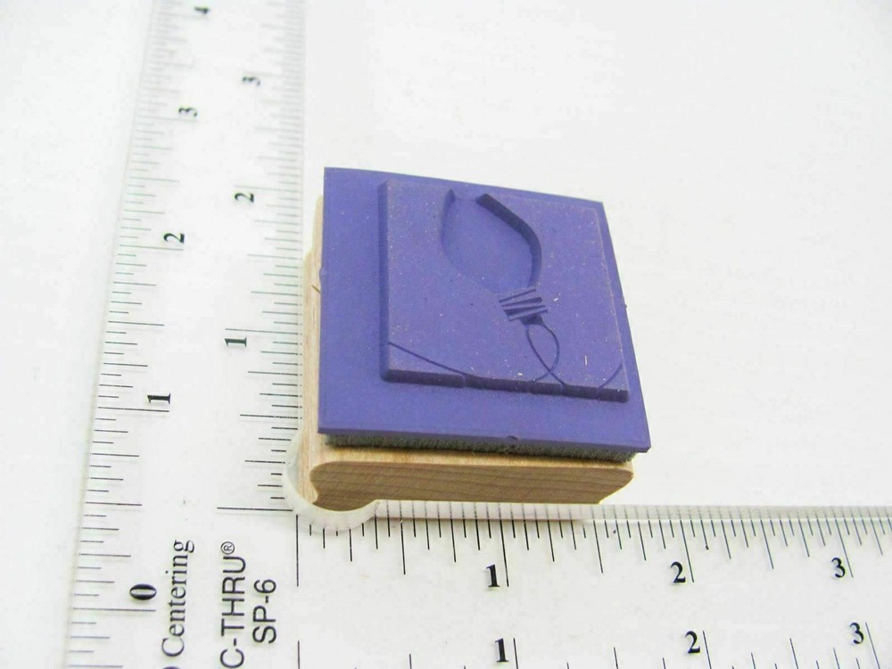 Holiday Tree Bulb Rubber Stamp - Stamp Set A543