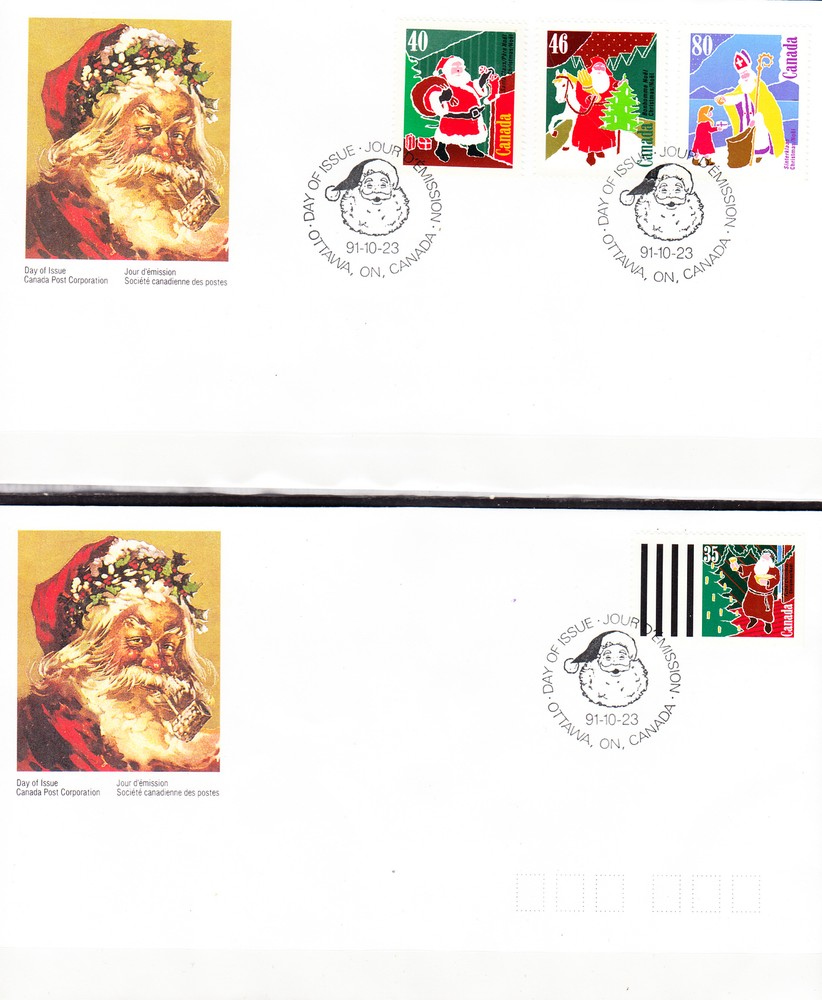 W CANADA 1339-1342 FDC CHRISTMAS