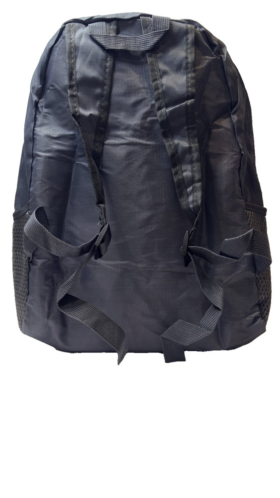 NYLON FOLD-ABLE LIGHTWEIGHT WATERPROOF TRAVEL BACKPACK GRAY