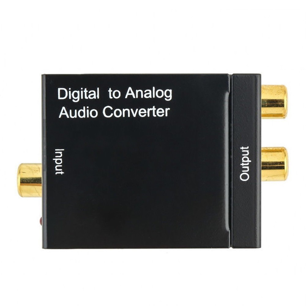 Digital Analog Audio Converter Adapter Amplifier Decoder Optical Fiber Coaxial