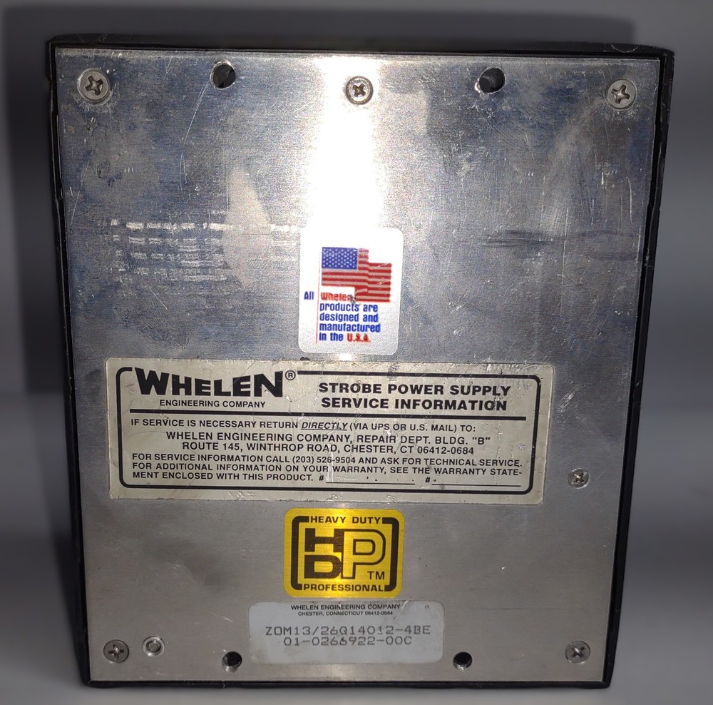 Whelen Strobe Power Supply 