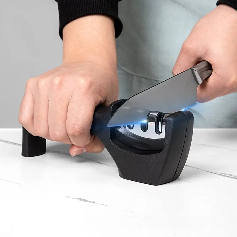 Knife Sharpener 3 Stage Professional Tungsten Kitchen Sharpening System Tool