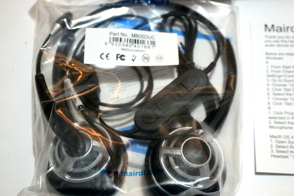 MAIRDI COMMUNICATION HEADSET FRONT-RUNNER M805DUC