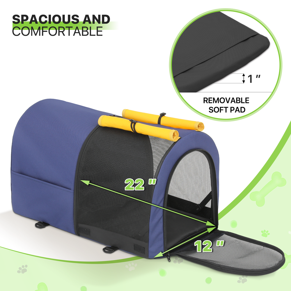 Folding Double Dog Stroller 4 Wheels Portable Jogging Adjustable Travel Carrier