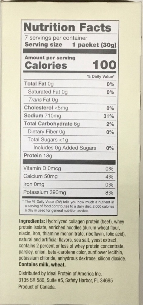 Ideal Protein Chicken Noodle Soup Mix - 7 packets