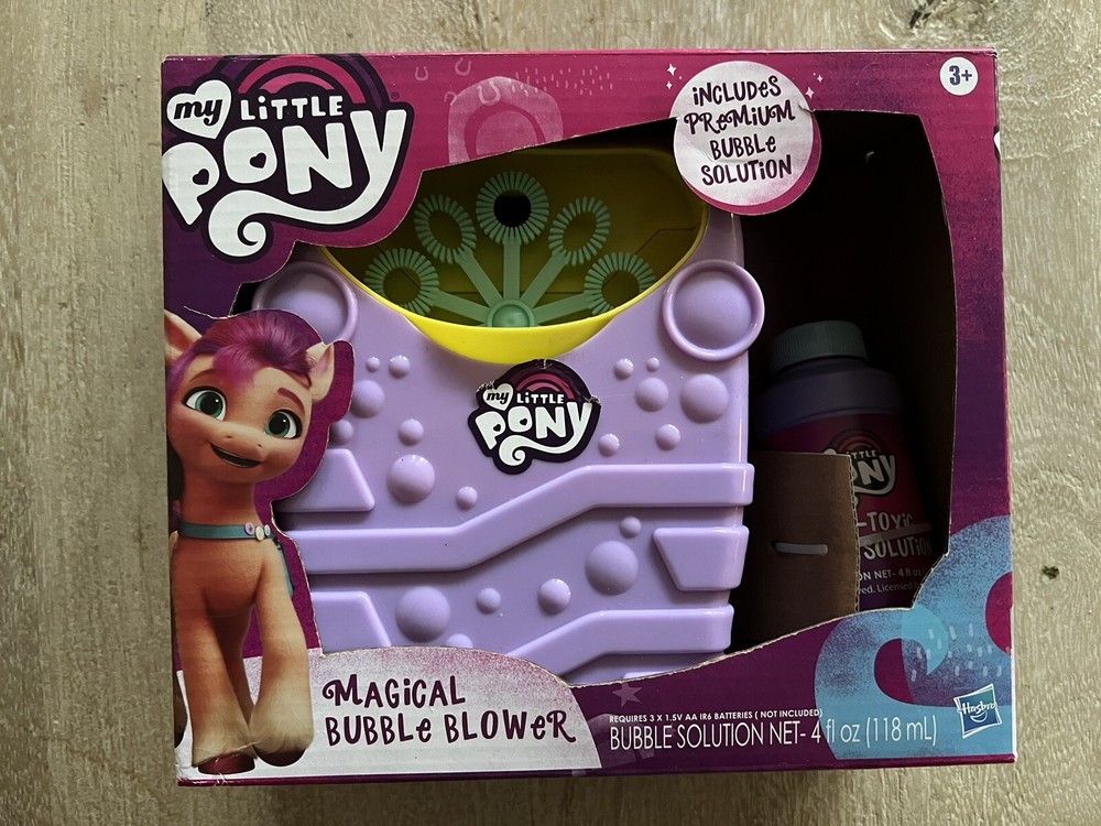 My Little Pony Magical Bubble Blower Machine With Premium Bubble Solution NIB