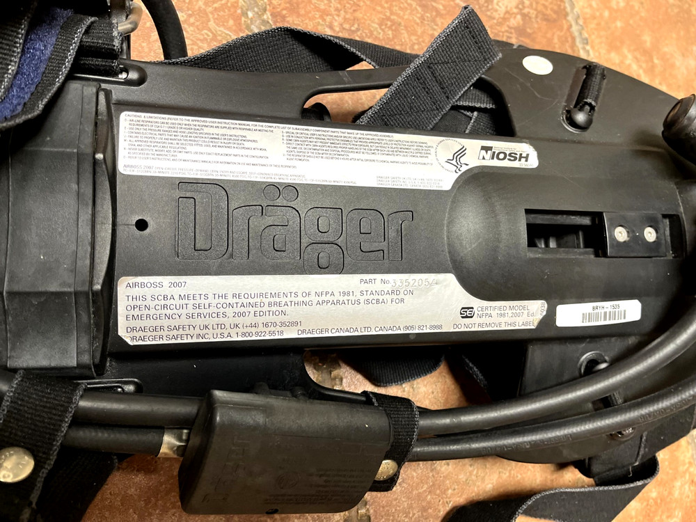 DRAGER SCBA Air Boss 100 FIREFIGHTER AIR SYSTEM working condition