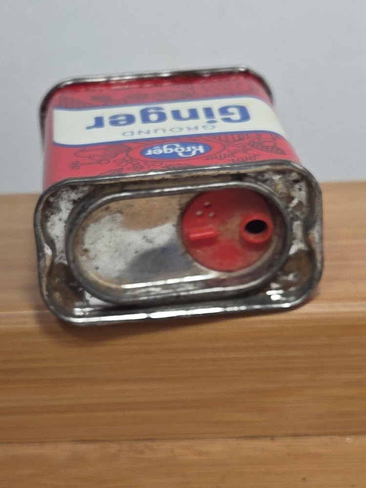 Vintage Kroger Spices Ground Ginger Can TIN Cincinnati, Oh