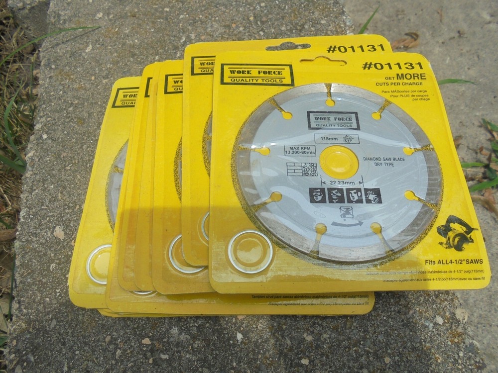 Work Force 01131 Diamond Saw Blade Dry Type x 2