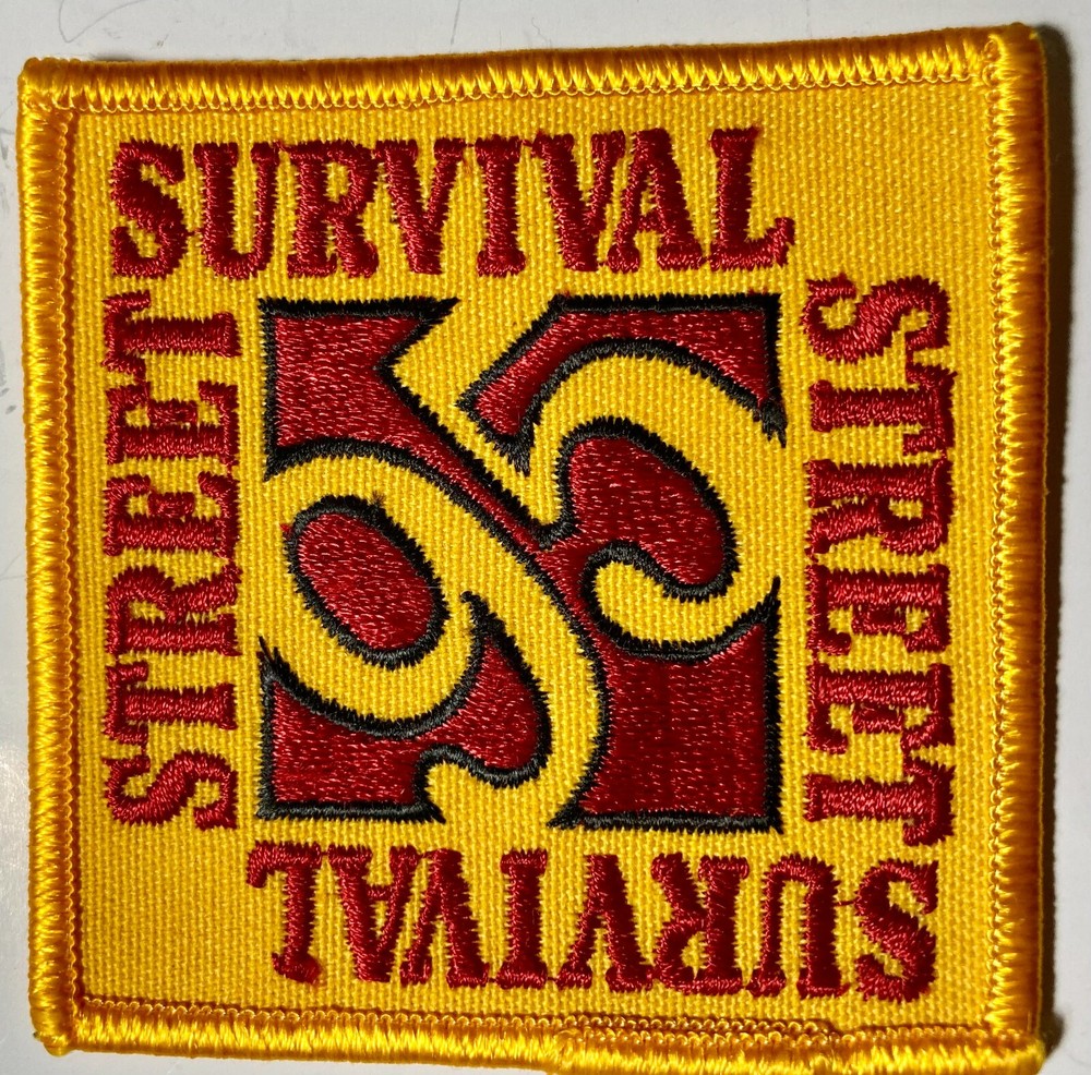 Street Survival, 1995 embroidered patch