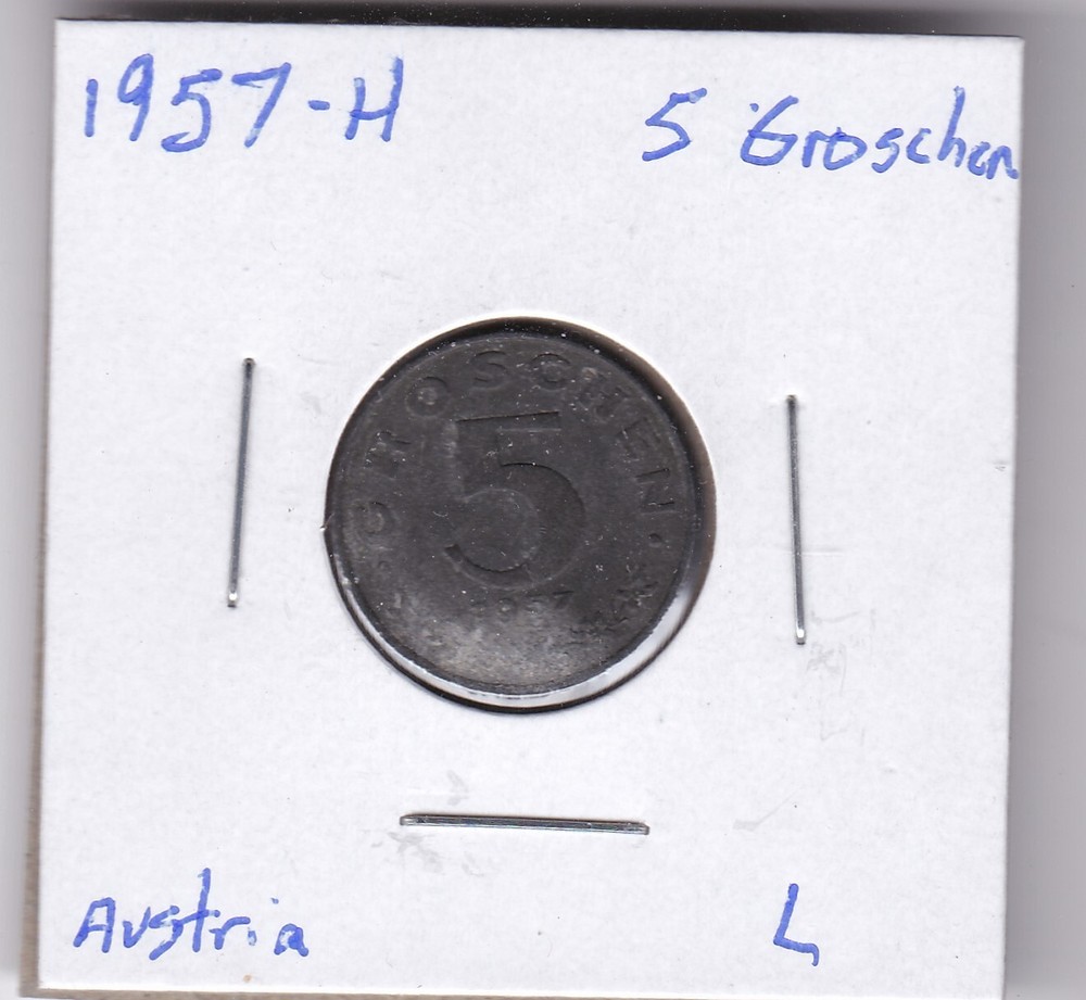 1957-H Austria 5 Groschen