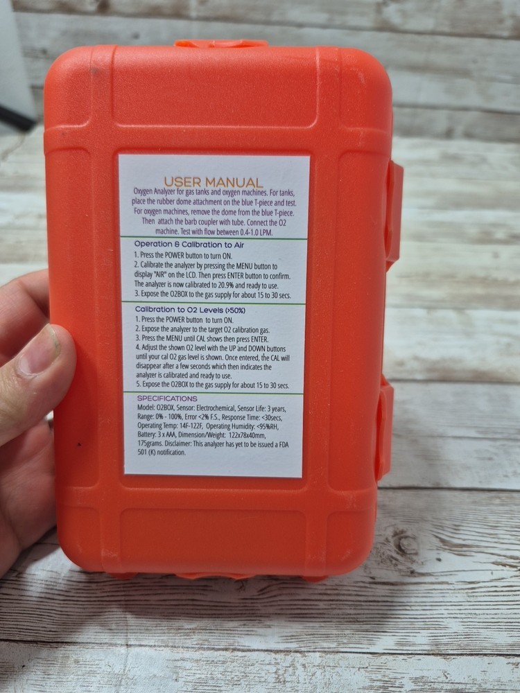 OXYGEN Analyzer by FORENSICS | 0%-100% with 0.1% resolution | Scuba, Nitro 02Box