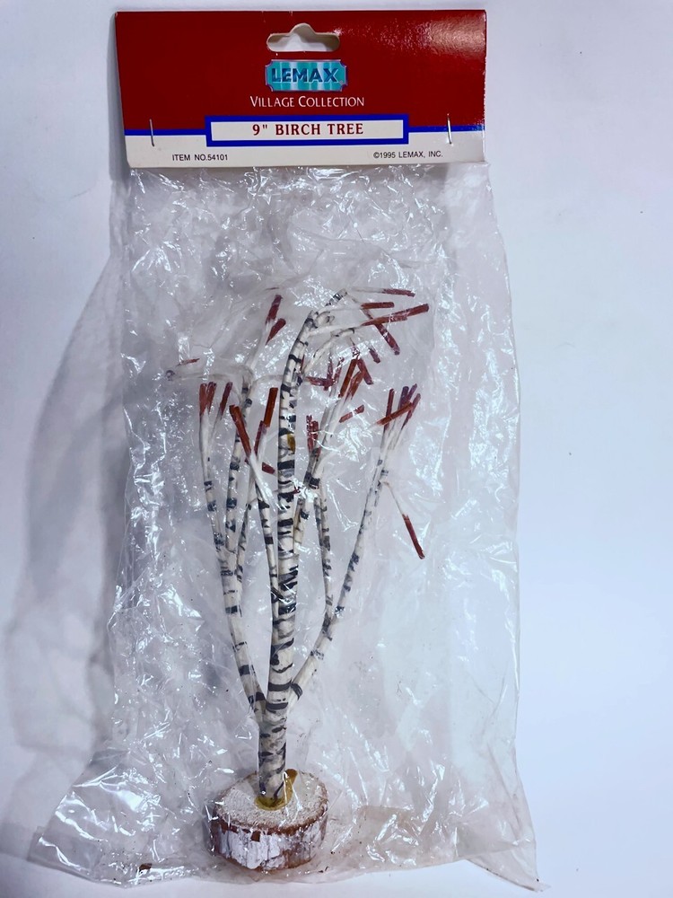 Lemax Xmas Birch Tree Large 9" 54101 Released 1995 Retired 2003
