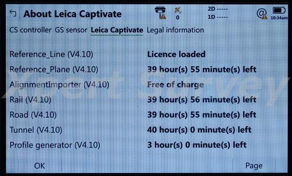 Leica CS20 Captivate V4.10 Field Controller Data Collector w/ GS Robotic Support
