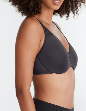 Reveal BLACK Low-Key Full-Coverage Minimizer Bra, US 44DDD, UK 44E