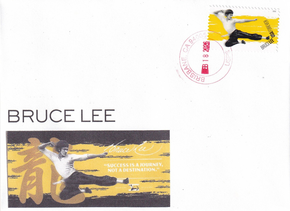 FDC First Day Issue Feb. 18 2026 Bruce Lee US Postal Service stamp