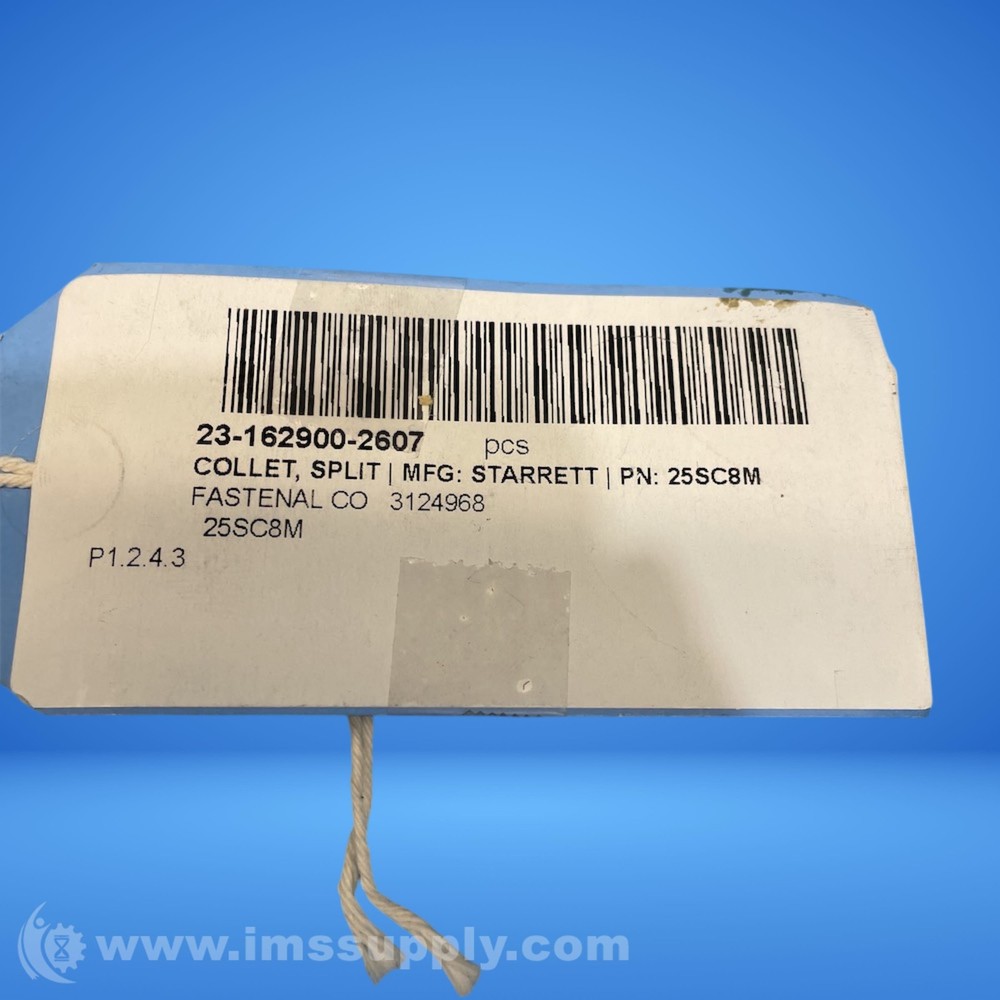 Starrett 25SC8M Split Collet FNFP