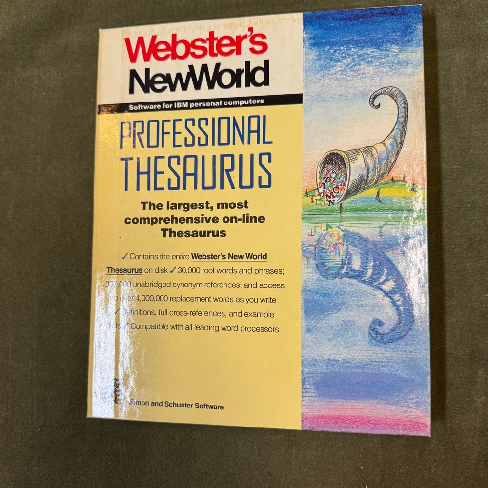 3 Websters New World Software for IBM PC 3.5" Disks