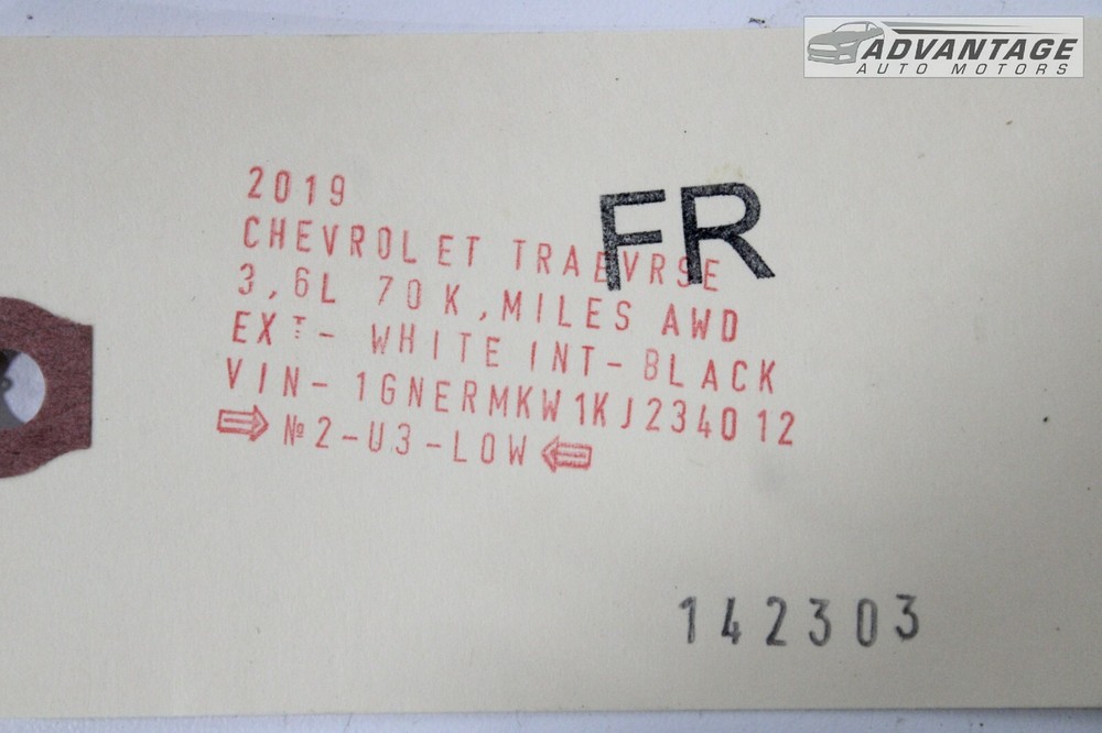 2018-2021 CHEVY TRAVERSE FRONT RIGHT SIDE SUBFRAME SUPPORT BRACE BRACKET OEM